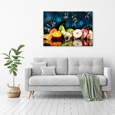 Tableau acrylique Fruits et eau