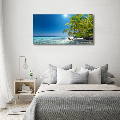 Tableau acrylique Plage des Maldives