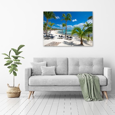 Acrylique tableau Plage des Maldives