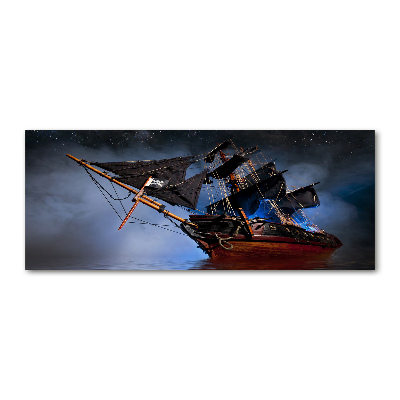 Tableau sur verre acrylique Bateau pirate