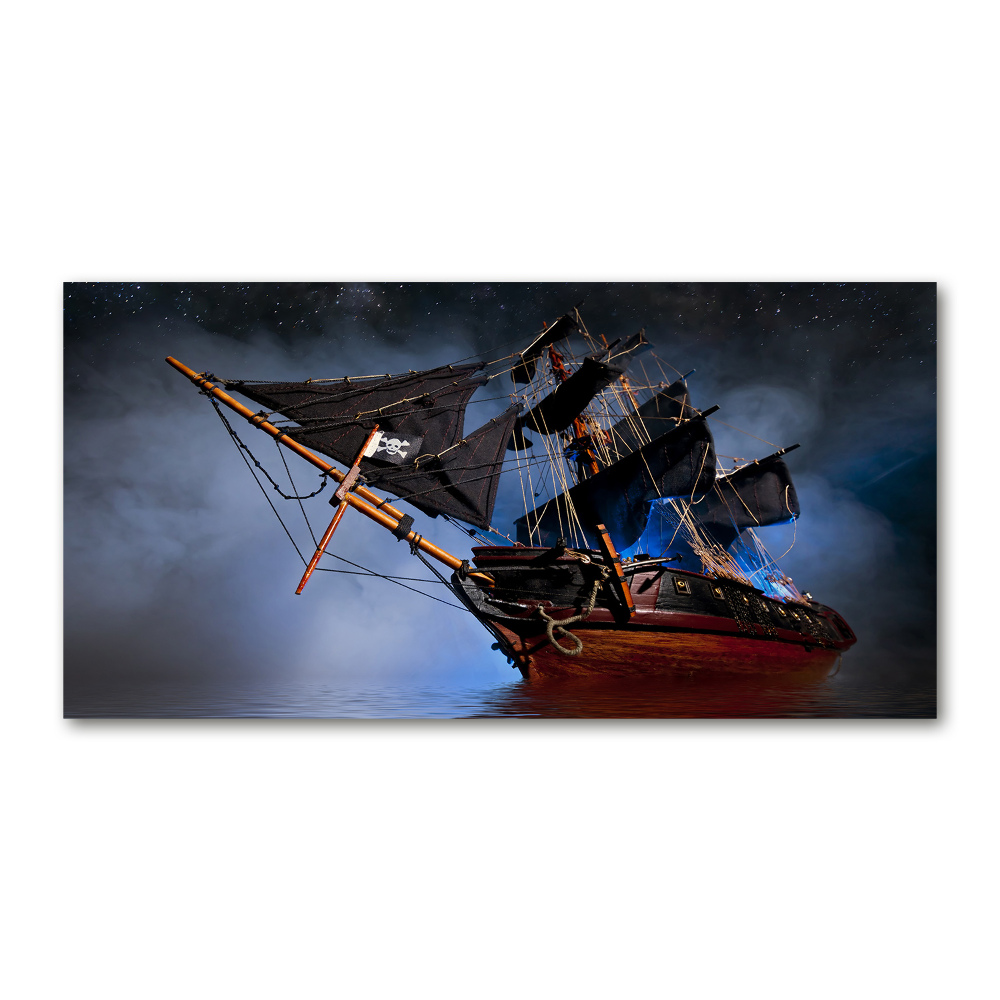 Tableau sur verre acrylique Bateau pirate