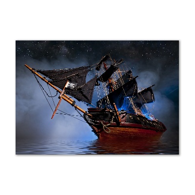 Tableau sur verre acrylique Bateau pirate