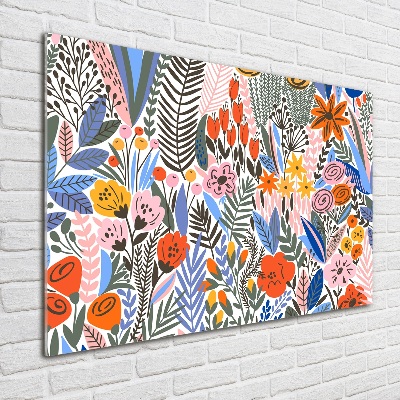 Acrylique tableau Fleurs motifs