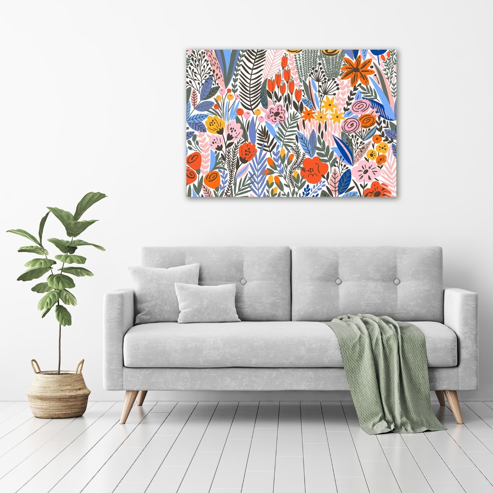 Acrylique tableau Fleurs motifs