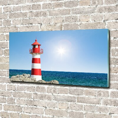 Tableau verre acrylique Phare