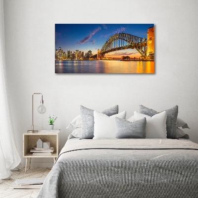 Tableau sur verre acrylique Panorama de Sydney