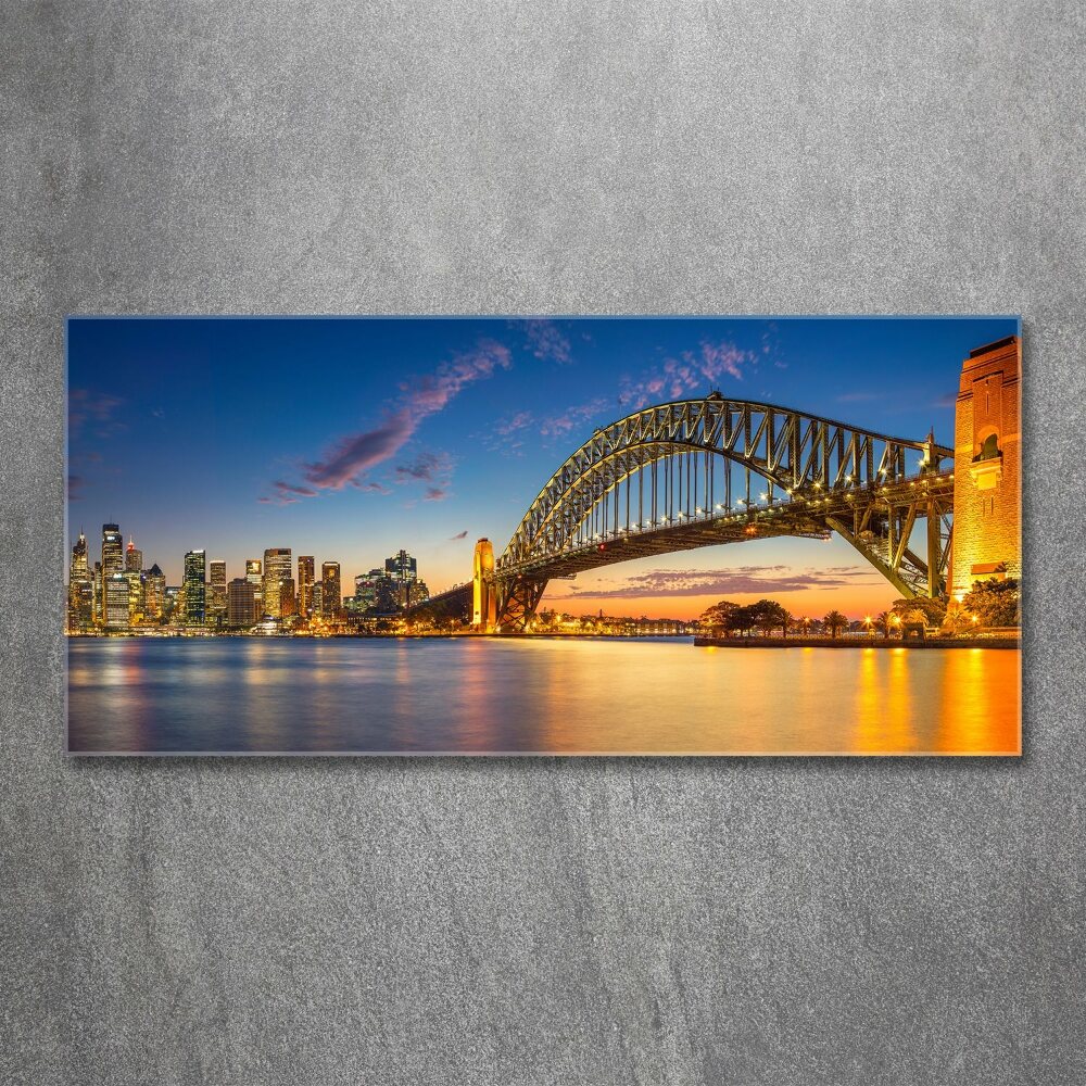 Tableau sur verre acrylique Panorama de Sydney