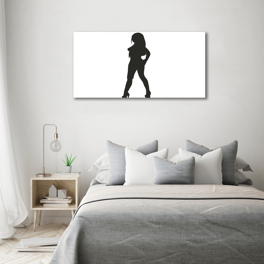 Tableau acrylique Silhouette de femme