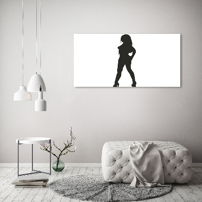 Tableau acrylique Silhouette de femme