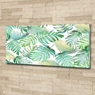 Tableau acrylique Feuilles de palmier tropicales