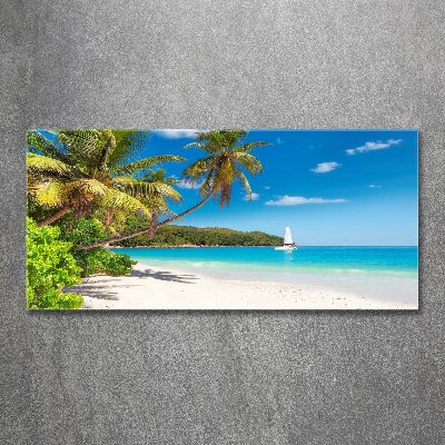 Tableau verre acrylique Plage tropicale