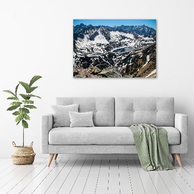 Tableau acrylique Lac dans les Tatras