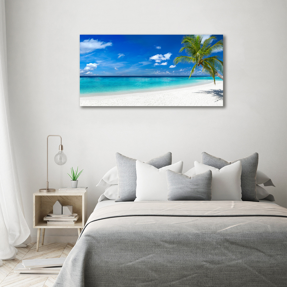 Tableau sur verre acrylique Plage exotique