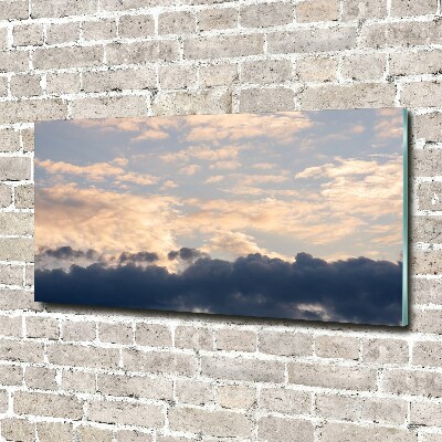 Acrylique tableau Les nuages dans le ciel