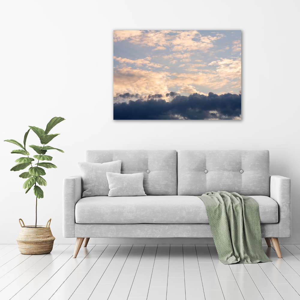 Acrylique tableau Les nuages dans le ciel