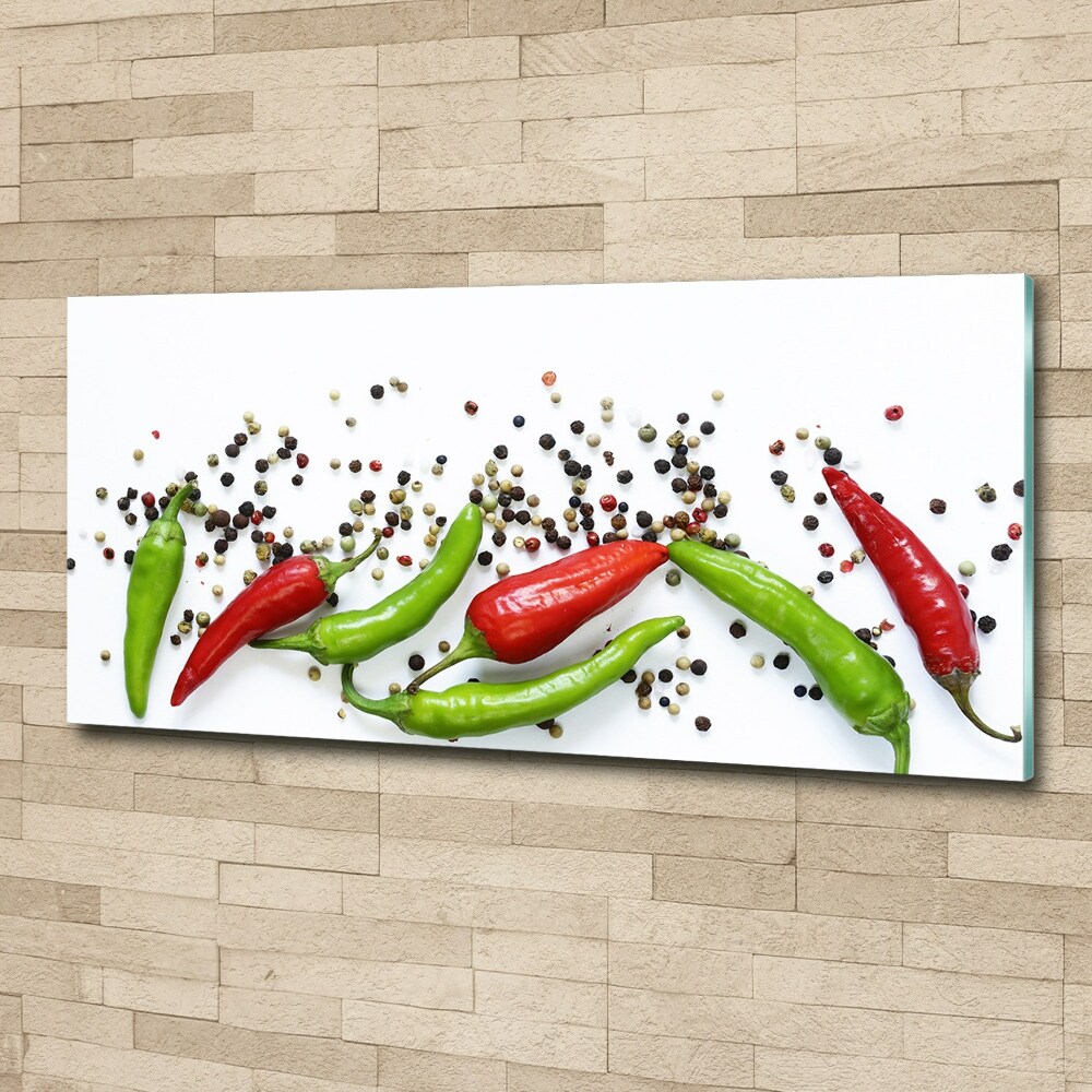 Tableau sur verre acrylique Piments