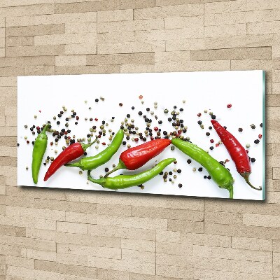 Tableau sur verre acrylique Piments