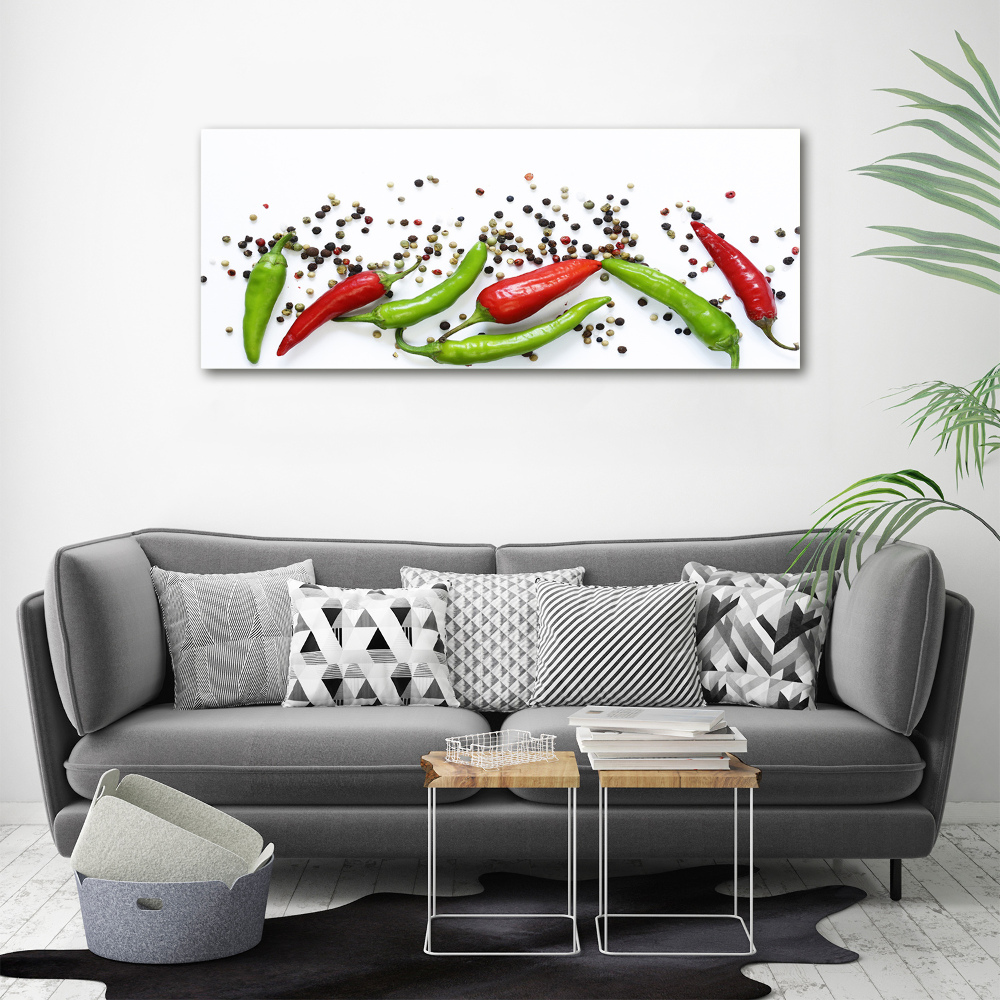 Tableau sur verre acrylique Piments