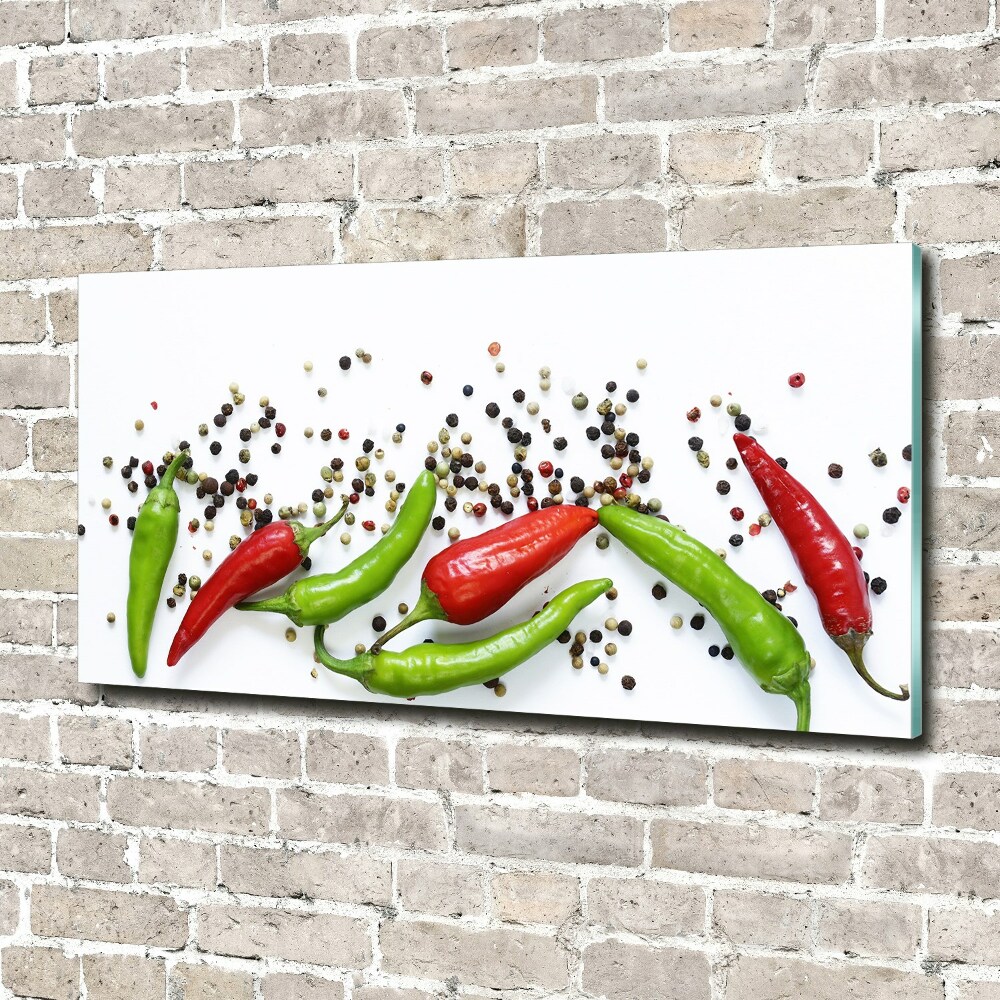 Tableau sur verre acrylique Piments