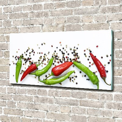 Tableau sur verre acrylique Piments