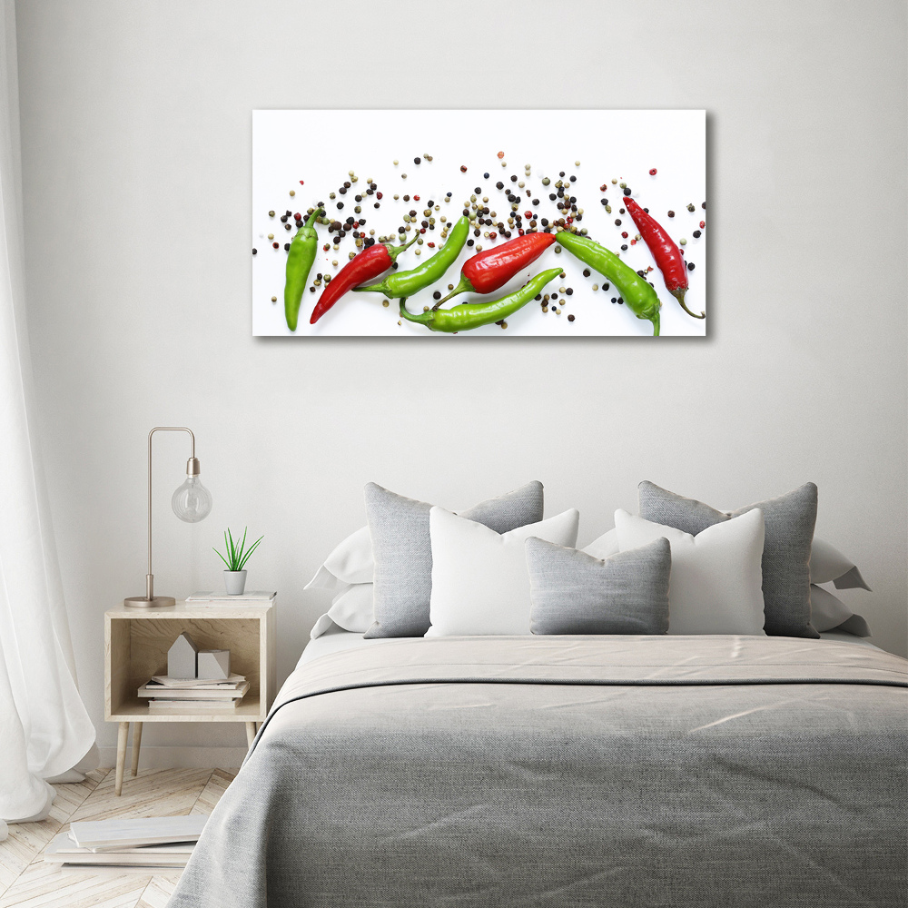 Tableau sur verre acrylique Piments