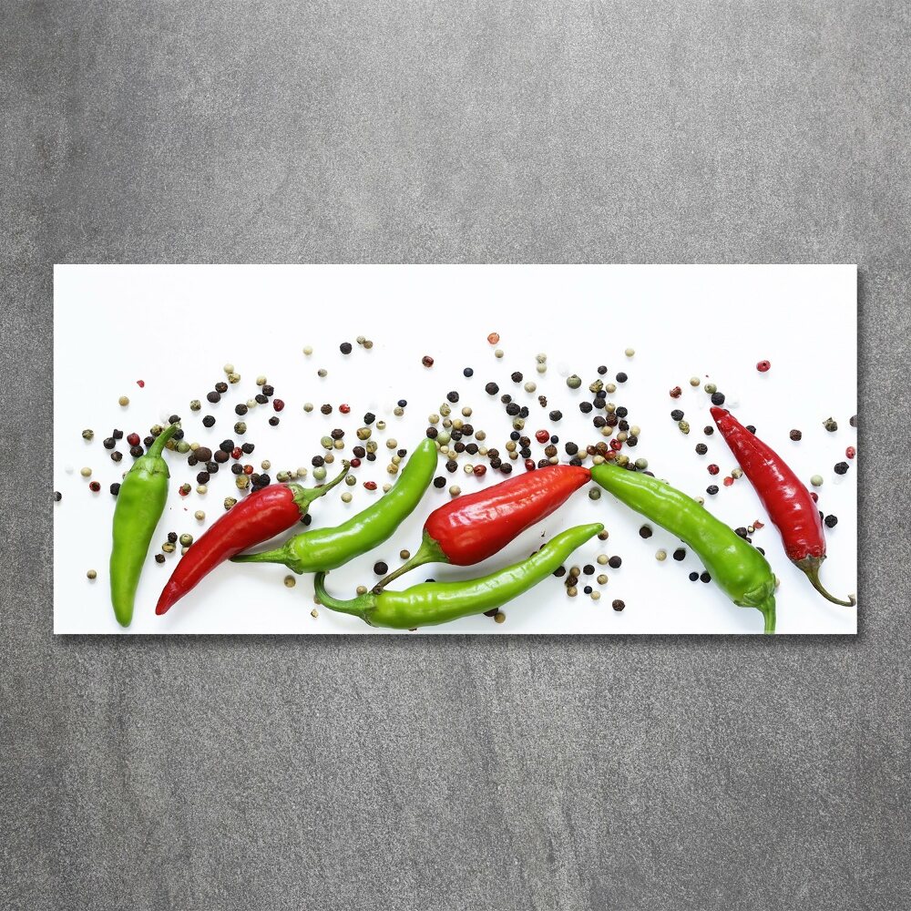 Tableau sur verre acrylique Piments