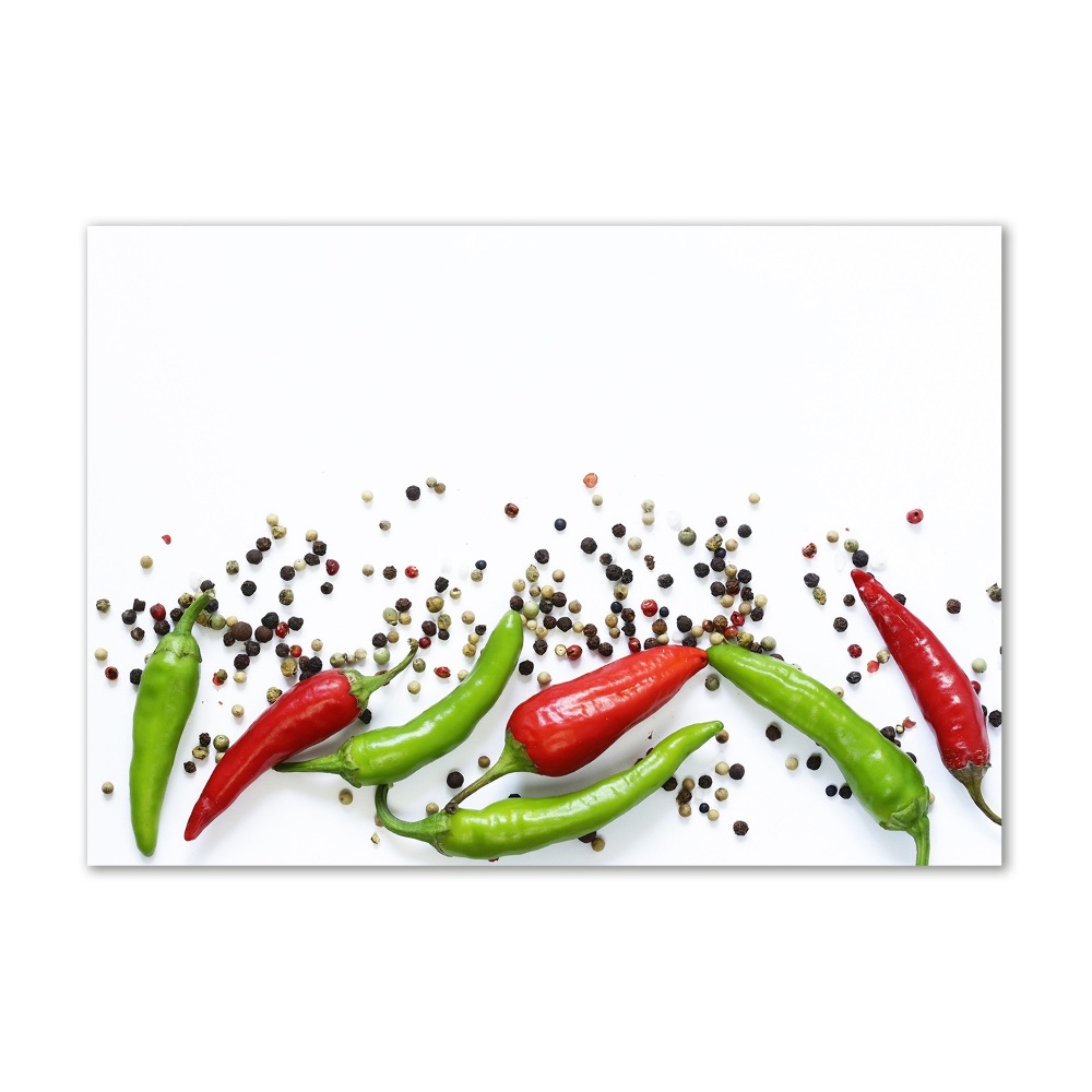 Tableau sur verre acrylique Piments