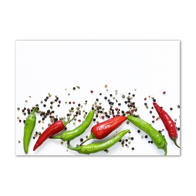 Tableau sur verre acrylique Piments