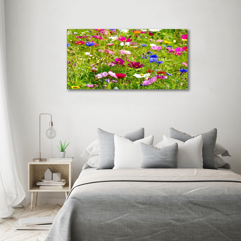 Tableau acrylique Fleurs des champs