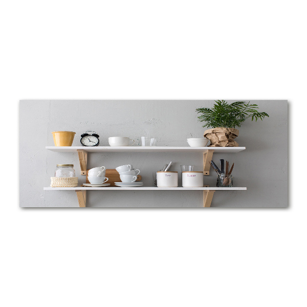 Tableau en acrylique Décorations sur une étagère