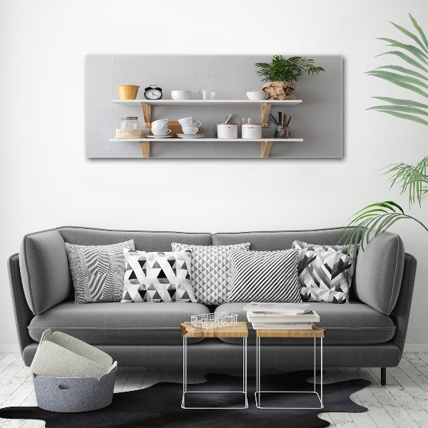 Tableau en acrylique Décorations sur une étagère