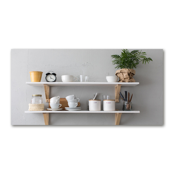 Tableau en acrylique Décorations sur une étagère
