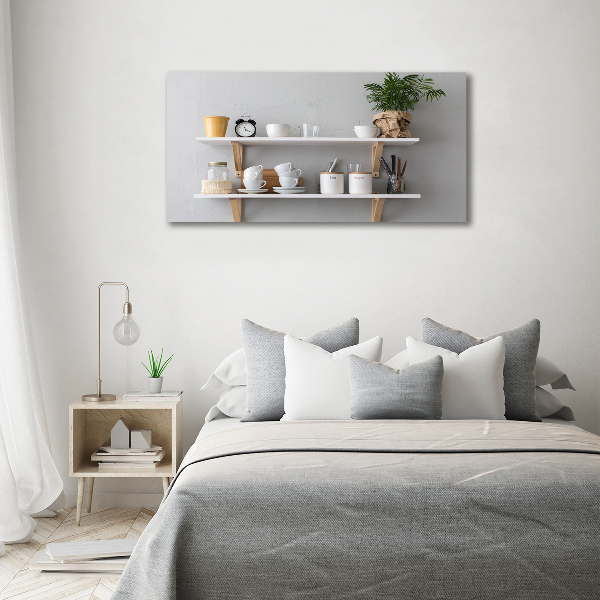 Tableau en acrylique Décorations sur une étagère