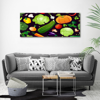 Tableau en acrylique Légumes colorés