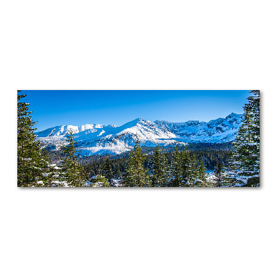 Tableau sur verre acrylique Panorama des Tatras