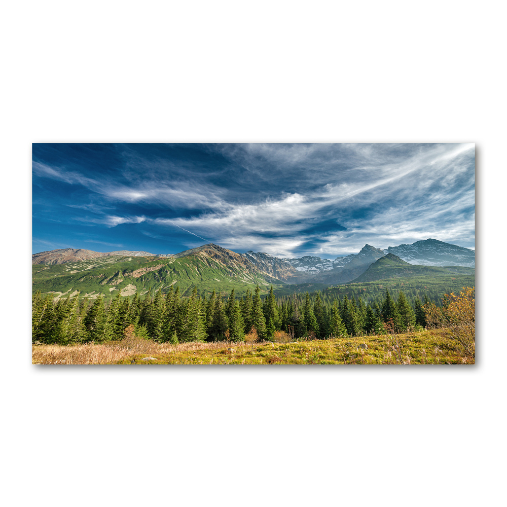 Tableau sur verre acrylique Automne dans les Tatras