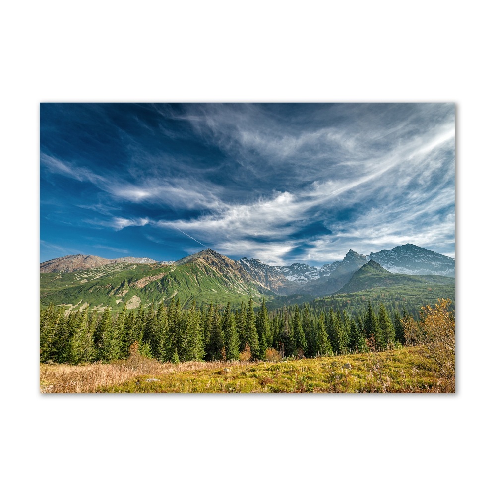 Tableau sur verre acrylique Automne dans les Tatras