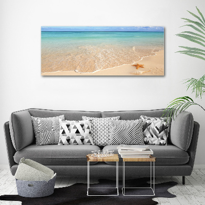 Acrylique tableau Étoile de mer sur la plage