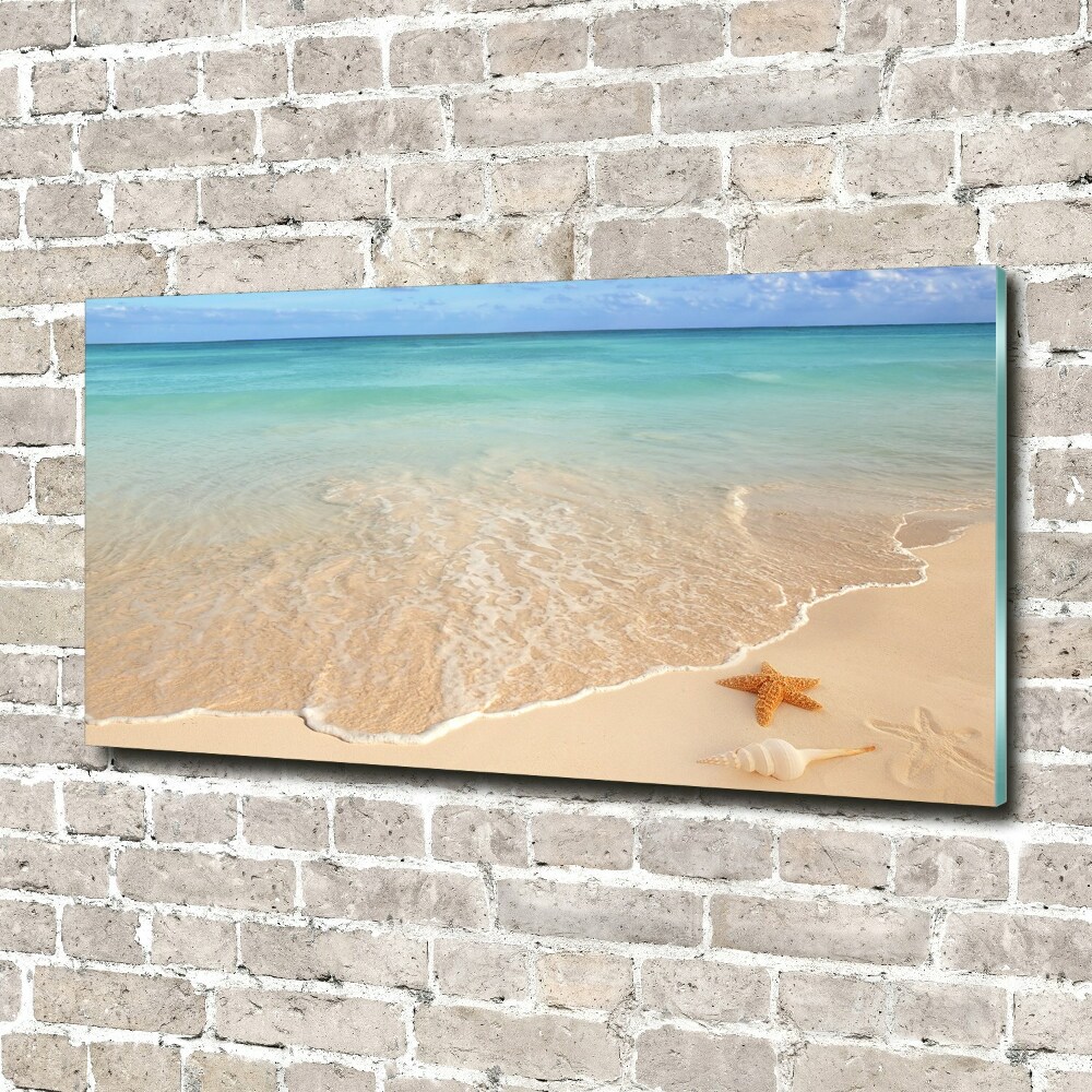 Acrylique tableau Étoile de mer sur la plage