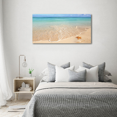 Acrylique tableau Étoile de mer sur la plage