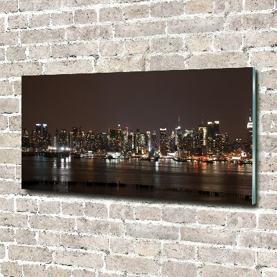 Acrylique tableau New York la nuit