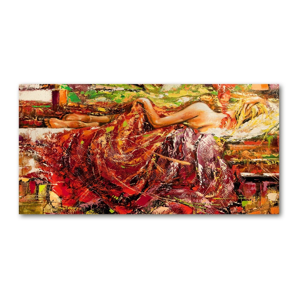 Tableau acrylique Femme endormie