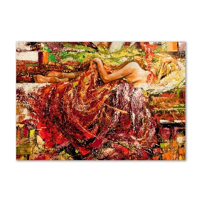 Tableau acrylique Femme endormie