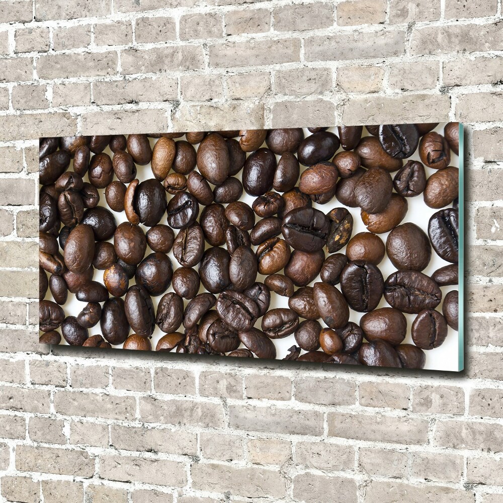 Tableau verre acrylique Grains de café