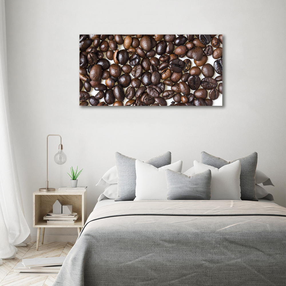 Tableau verre acrylique Grains de café