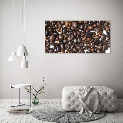 Tableau verre acrylique Grains de café