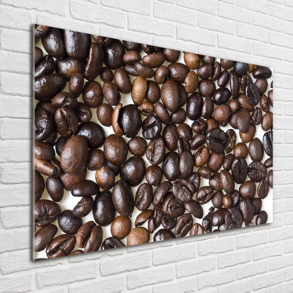 Tableau verre acrylique Grains de café