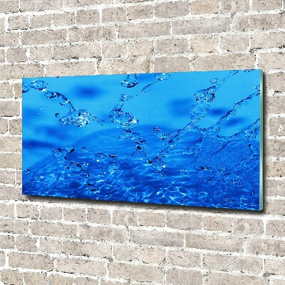 Tableau verre acrylique Gouttes d'eau