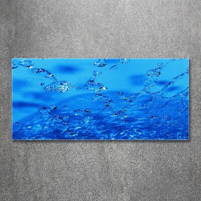 Tableau verre acrylique Gouttes d'eau