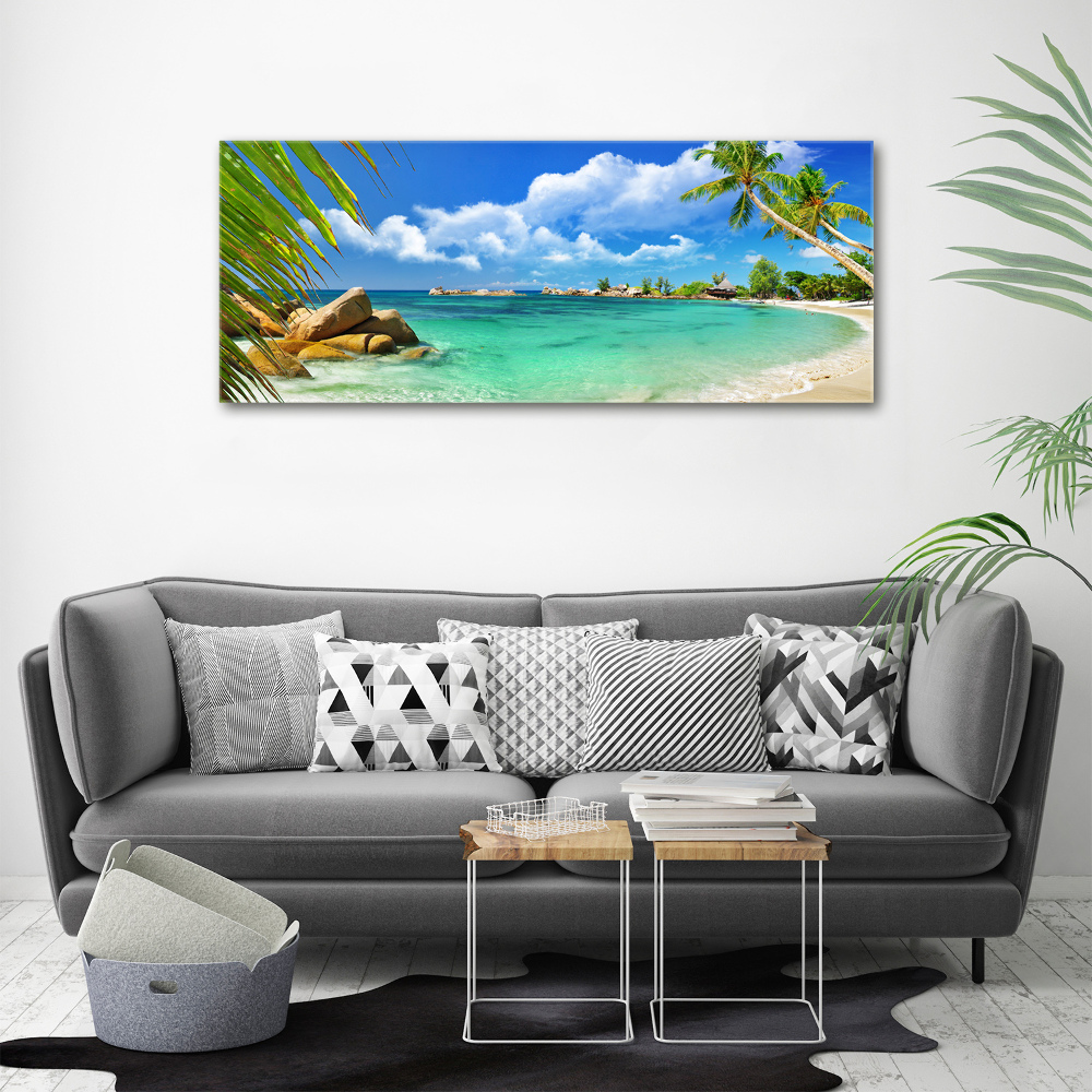 Tableau en acrylique Plage des Seychelles